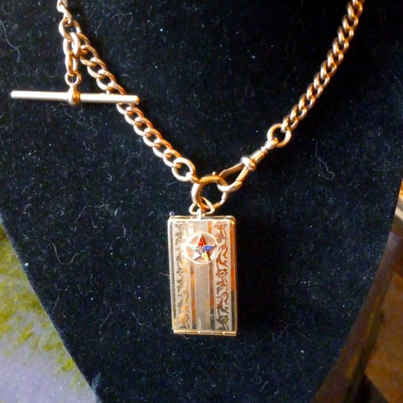 COPY - Victorian watch fog with 9 carot solid gold chain - Picture 3 of 5